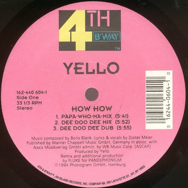 Yello : How How (12")