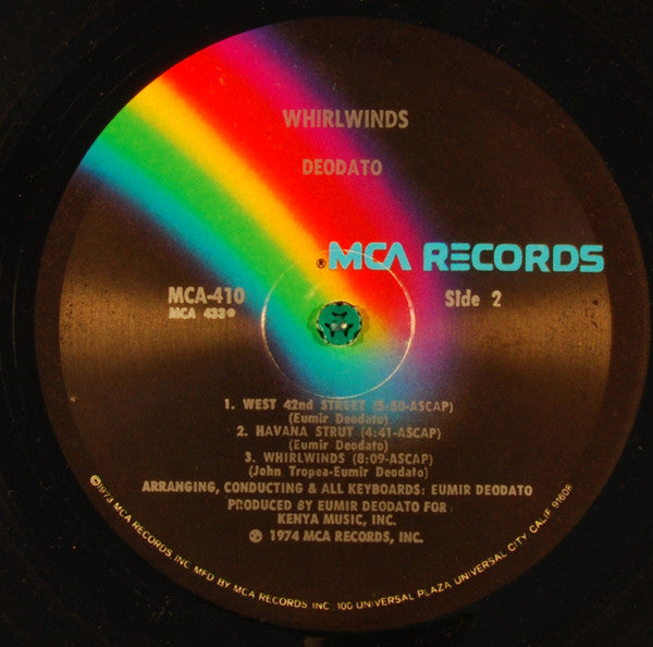 Deodato ~ Whirlwinds (Vinyl) - Djungel & Jazz