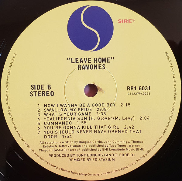 Ramones ~ Leave Home (Vinyl) - Djungel & Jazz