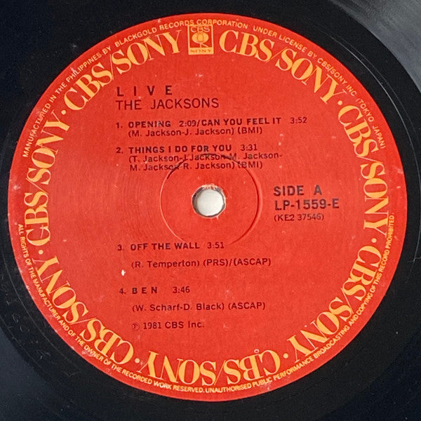 The Jacksons ~ Live (Vinyl) - Djungel & Jazz