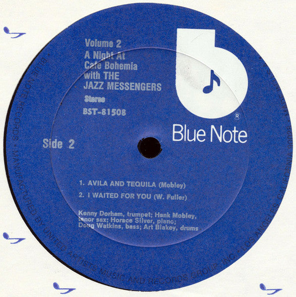 The Jazz Messengers ~ At The Cafe Bohemia Volume 2 (Vinyl) - Djungel & Jazz