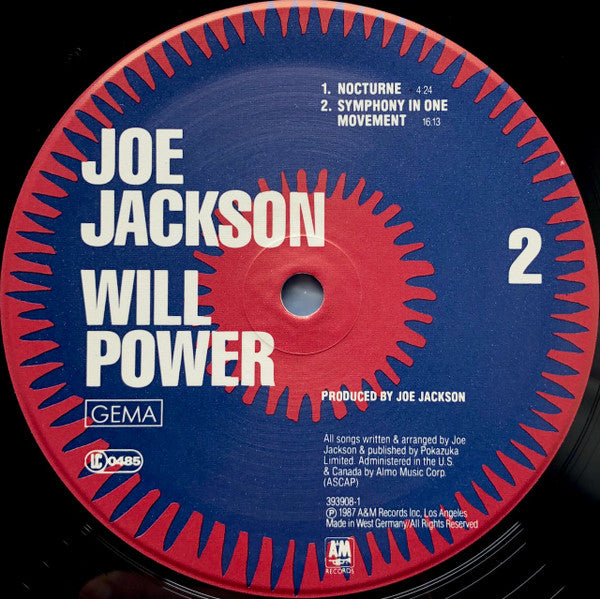 Joe Jackson ~ Will Power (Vinyl) - Djungel & Jazz