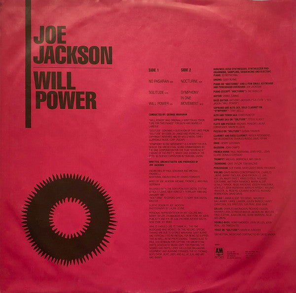 Joe Jackson ~ Will Power (Vinyl) - Djungel & Jazz