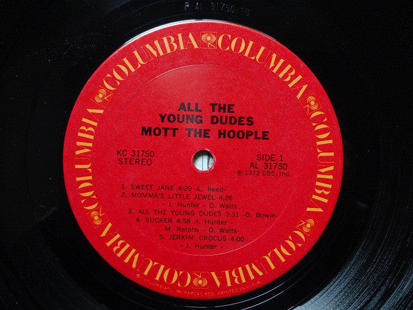 Mott The Hoople ~ All The Young Dudes (Vinyl) - Djungel & Jazz