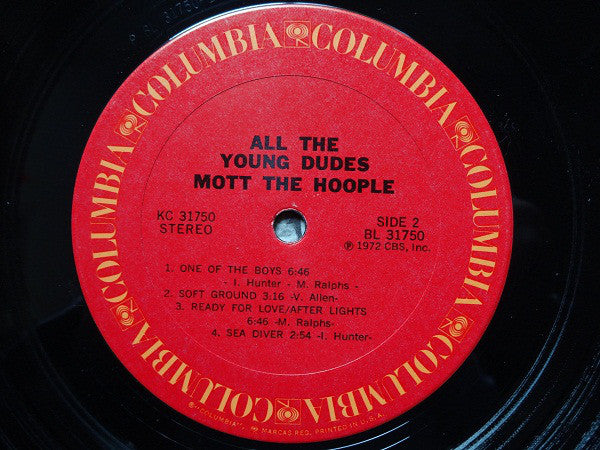 Mott The Hoople ~ All The Young Dudes (Vinyl) - Djungel & Jazz