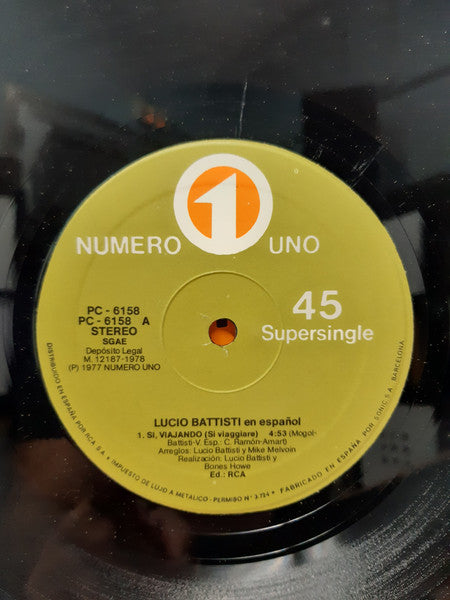 Lucio Battisti ~ Si, Viajando (Vinyl) - Djungel & Jazz