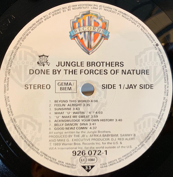Jungle Brothers ~ Done By The Forces Of Nature (Vinyl) - Djungel & Jazz
