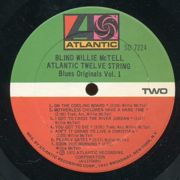 Blind Willie McTell ~ Atlanta Twelve String (Vinyl) - Djungel & Jazz