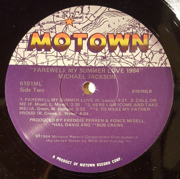 Michael Jackson : Farewell My Summer Love (LP, Album)