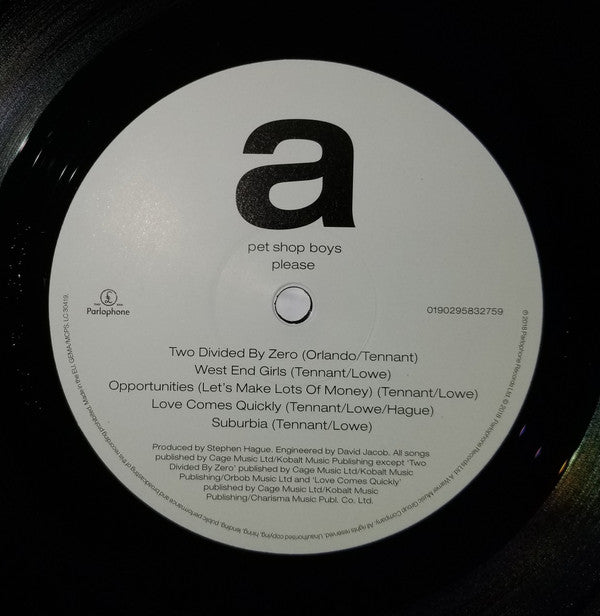 Pet Shop Boys ~ Please (Vinyl) - Djungel & Jazz