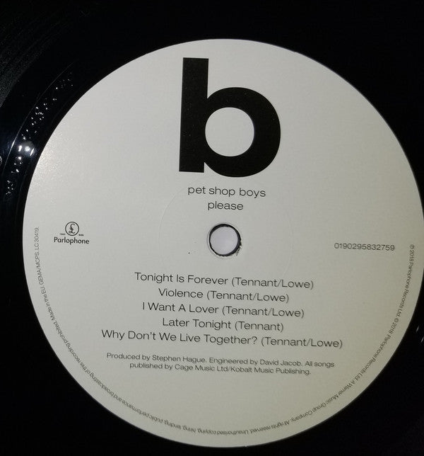 Pet Shop Boys ~ Please (Vinyl) - Djungel & Jazz