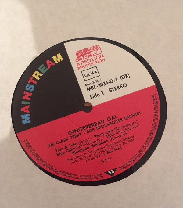 The Clark Terry - Bob Brookmeyer Quintet ~ Gingerbread Gal (Vinyl) - Djungel & Jazz