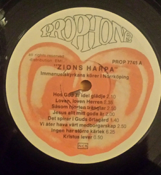 Immanuelkyrkans Körer i Norrköping ~ Zions Harpa (Vinyl) - Djungel & Jazz