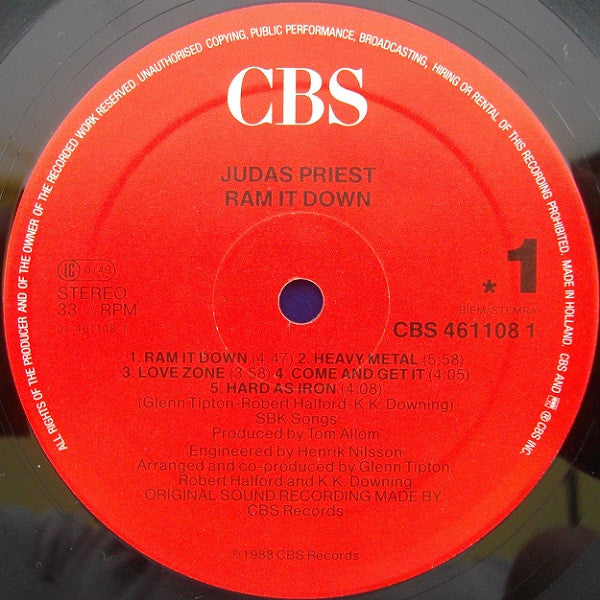 Judas Priest ~ Ram It Down (Vinyl) - Djungel & Jazz