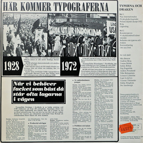 Fria Proteatern ~ Typerna Och Draken (Vinyl) - Djungel & Jazz