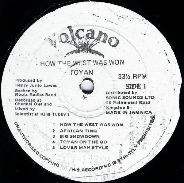 Toyan : How The West Was Won (LP, Album, RE)