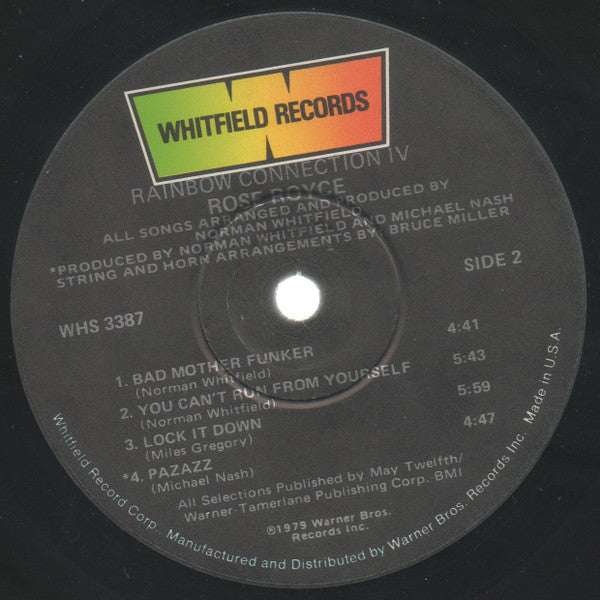 Rose Royce ~ Rainbow Connection IV (Vinyl) - Djungel & Jazz