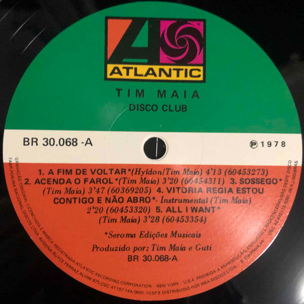 Tim Maia ~ Disco Club (Vinyl) - Djungel & Jazz