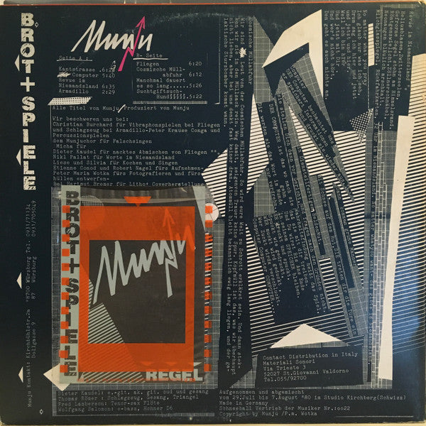 Munju ~ Brot + Spiele (Vinyl) - Djungel & Jazz