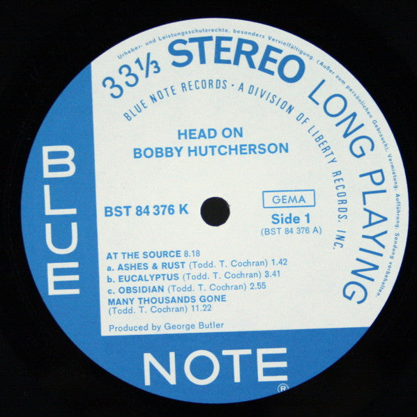 Bobby Hutcherson ~ Head On (Vinyl) - Djungel & Jazz