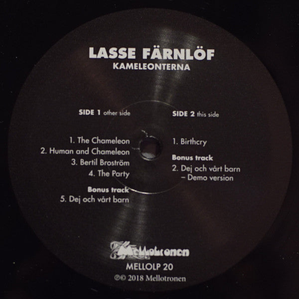 Lasse Färnlöf* : Kameleonterna: The Complete Sessions (LP, Album, RE, RM)