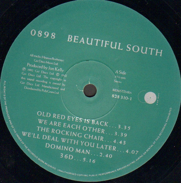 The Beautiful South ~ 0898 Beautiful South (Vinyl) - Djungel & Jazz