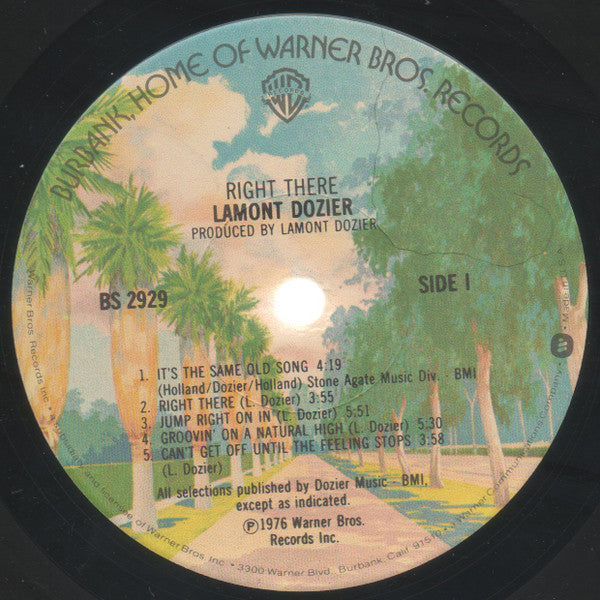 Lamont Dozier ~ Right There (Vinyl) - Djungel & Jazz