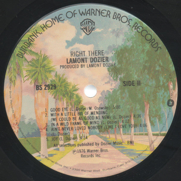Lamont Dozier ~ Right There (Vinyl) - Djungel & Jazz