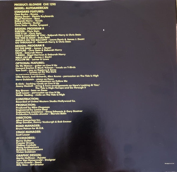 Blondie ~ Autoamerican (Vinyl) - Djungel & Jazz