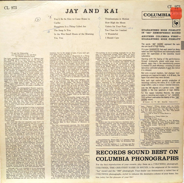 J.J. Johnson And Kai Winding ~ Jay And Kai (Vinyl) - Djungel & Jazz