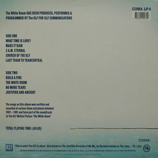 The KLF : The White Room (LP, Album)