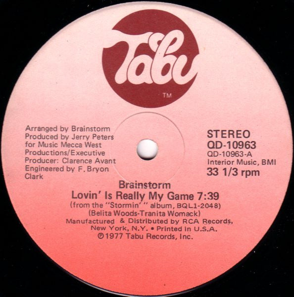 Brainstorm (5) : Lovin' Is Really My Game (12")