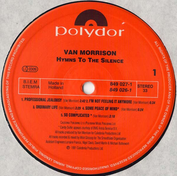 Van Morrison ~ Hymns To The Silence (Vinyl) - Djungel & Jazz