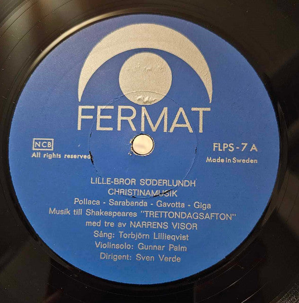 Lille Bror Söderlundh / John Fernström - Musica Sveciæ ~ Musica Sveciæ, Lille Bror Söderlundh, John Fernström (Vinyl) - Djungel & Jazz