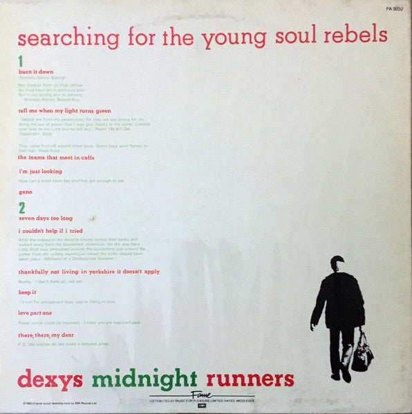 Dexys Midnight Runners ~ Searching For The Young Soul Rebels (Vinyl) - Djungel & Jazz