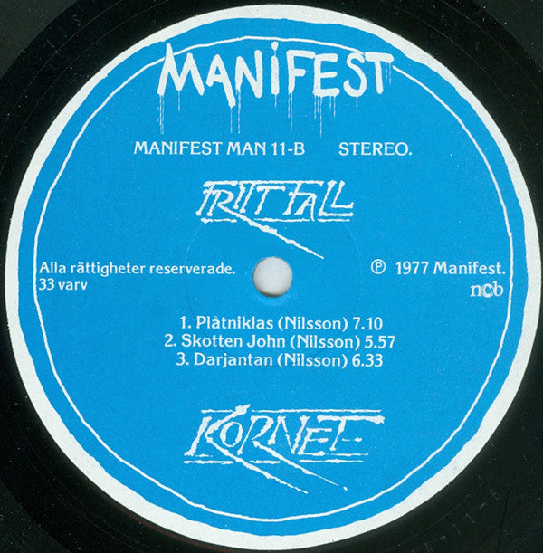 Kornet : Fritt Fall (LP, Album)