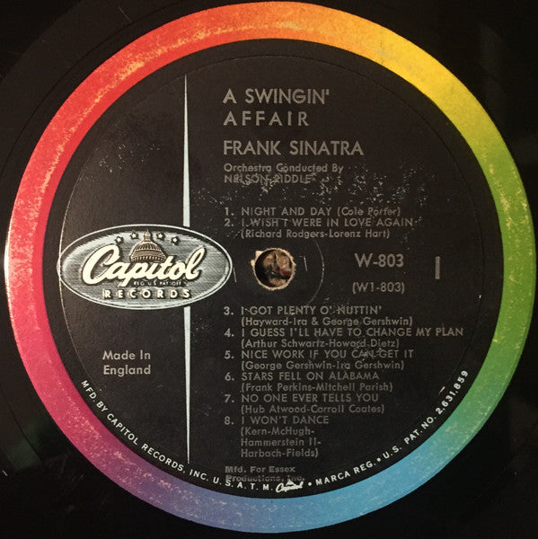 Frank Sinatra ~ A Swingin' Affair (Vinyl) - Djungel & Jazz