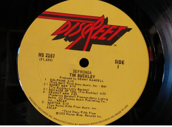 Tim Buckley ~ Sefronia (Vinyl) - Djungel & Jazz