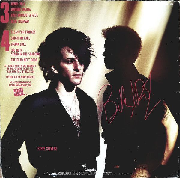 Billy Idol ~ Rebel Yell (Vinyl) - Djungel & Jazz
