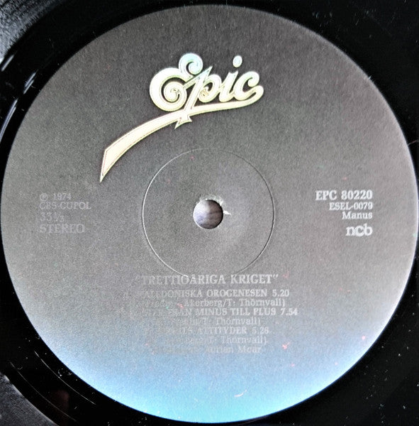 Trettioåriga Kriget ~ Trettioåriga Kriget (Vinyl) - Djungel & Jazz