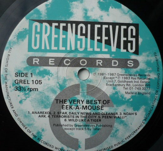 Eek-A-Mouse ~ The Very Best Of Eek-A-Mouse (Vinyl) - Djungel & Jazz