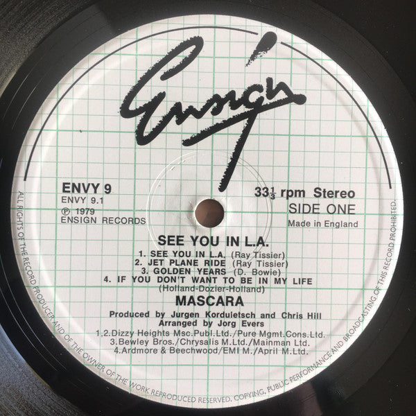 Mascara ~ See You In L.A. (Vinyl) - Djungel & Jazz