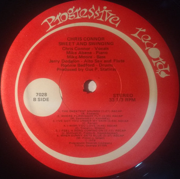 Chris Connor ~ Sweet And Swinging (Vinyl) - Djungel & Jazz