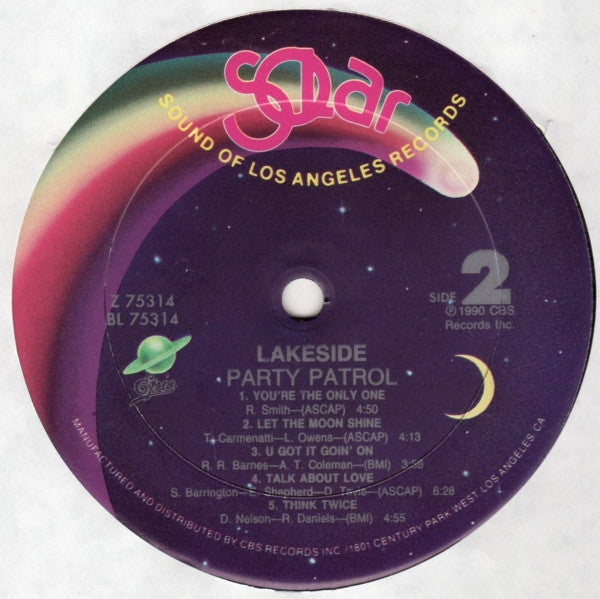 Lakeside ~ Party Patrol (Vinyl) - Djungel & Jazz