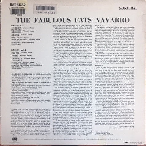 Fats Navarro ~ The Fabulous Fats Navarro Volume 2 (Vinyl) - Djungel & Jazz