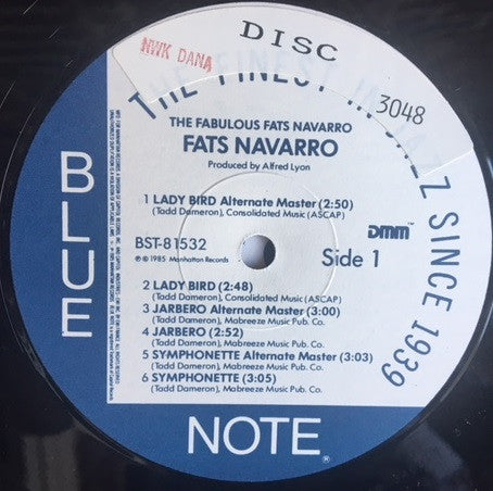 Fats Navarro ~ The Fabulous Fats Navarro Volume 2 (Vinyl) - Djungel & Jazz