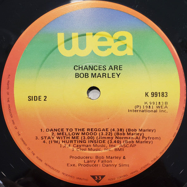 Bob Marley : Chances Are (LP, Album)