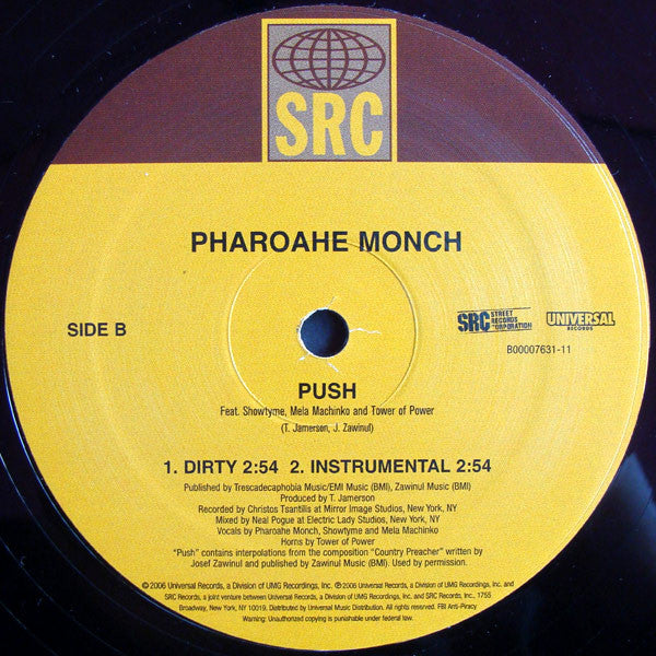 Pharoahe Monch ~ Push (Vinyl) - Djungel & Jazz