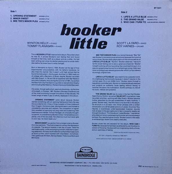 Booker Little ~ Booker Little (Vinyl) - Djungel & Jazz
