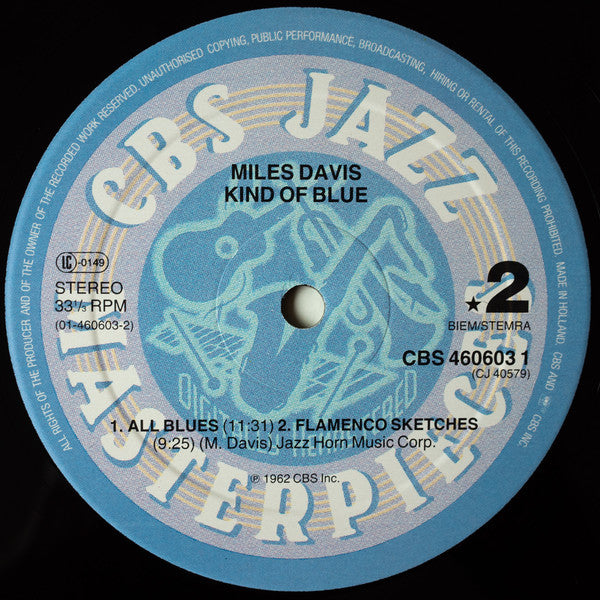 Miles Davis : Kind Of Blue (LP, Album, RE, RM)